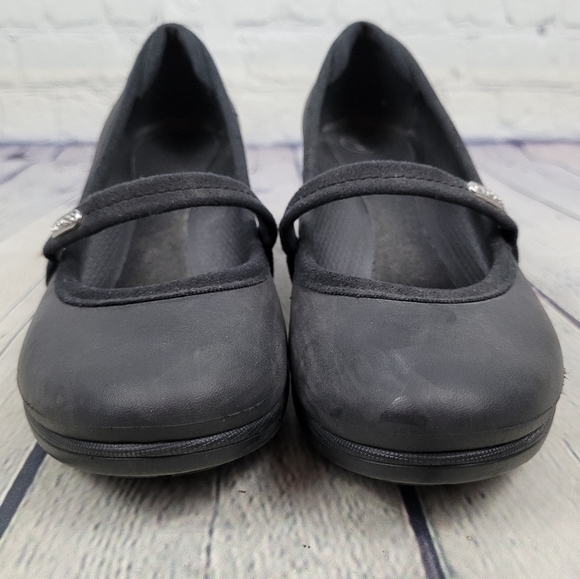 CROCS | wedge heel closed toe maryjane shoes - Picture 6 of 9